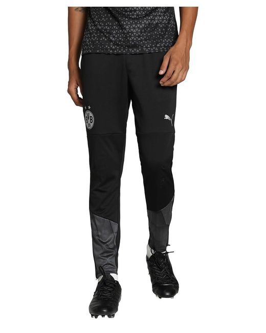 Pantaloni da Training Calcio Borussia Dortmund L Black Silver Metallic di PUMA da Uomo