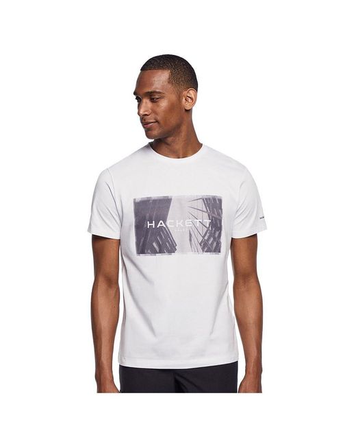 Hackett White Hackett Skyline Short Sleeve T-shirt Xl for men