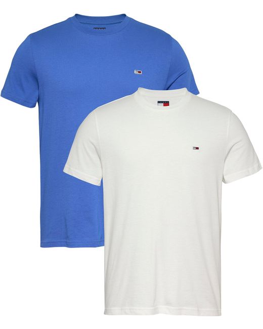 Tommy Hilfiger TJM Xslim 2pack Jersey Tee EXT Dm0dm20687 S/S T-Shirt in Blue für Herren