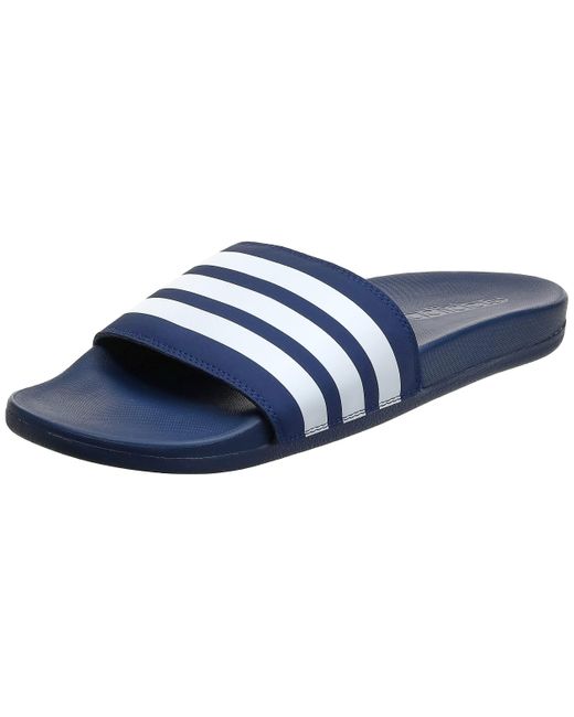 adidas Adilette Comfort Beach & Pool Shoes in Blue for Men | Lyst UK