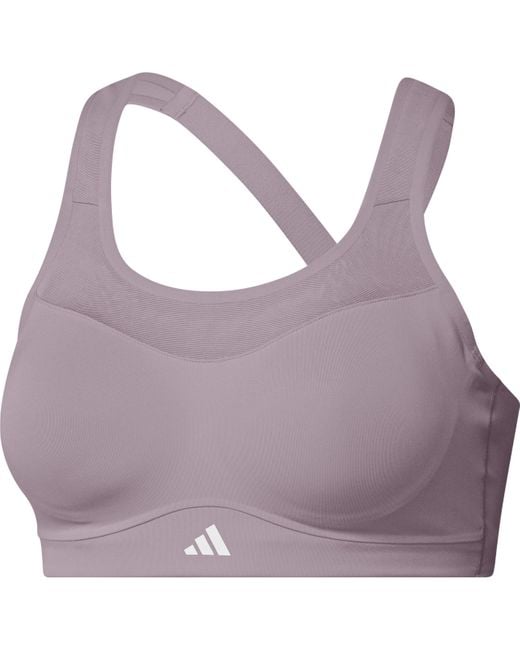 Adidas Purple Tlrd Impact Hs Sports Bra High Support S