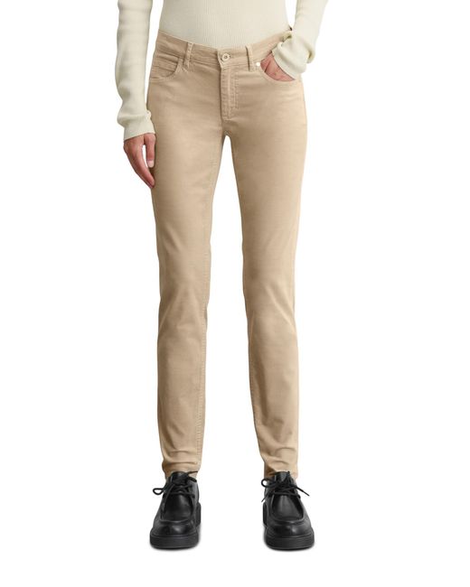Marc O' Polo Natural Samthose mit Stretch-Anteil Slim Fit