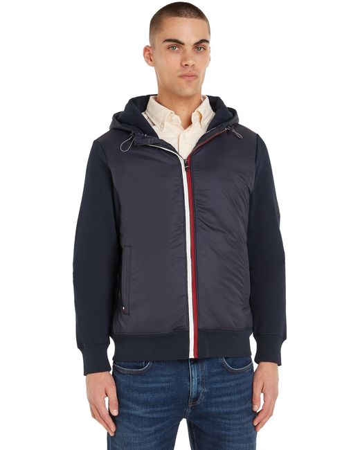 Tommy Hilfiger Blue Hoodie With Zip for men