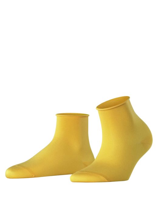 Falke Yellow Cotton Touch W Sso Thin Plain 1 Pair Socks