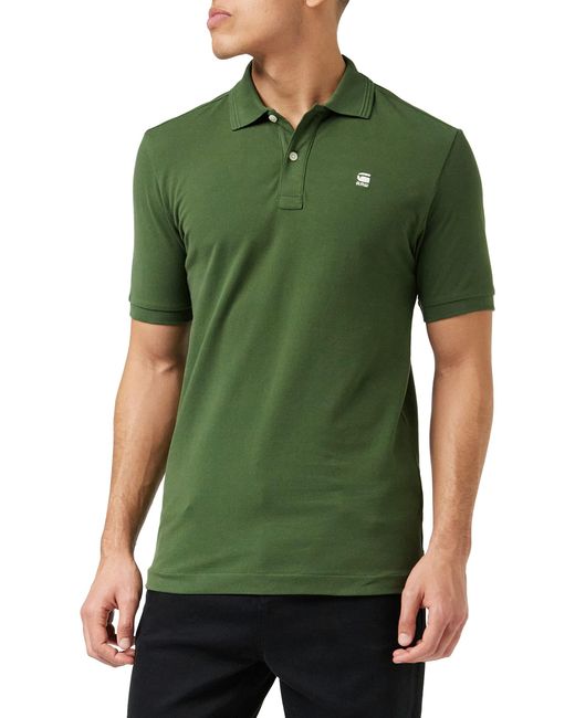 G-Star RAW Green Dunda Slim Polo Shirt for men