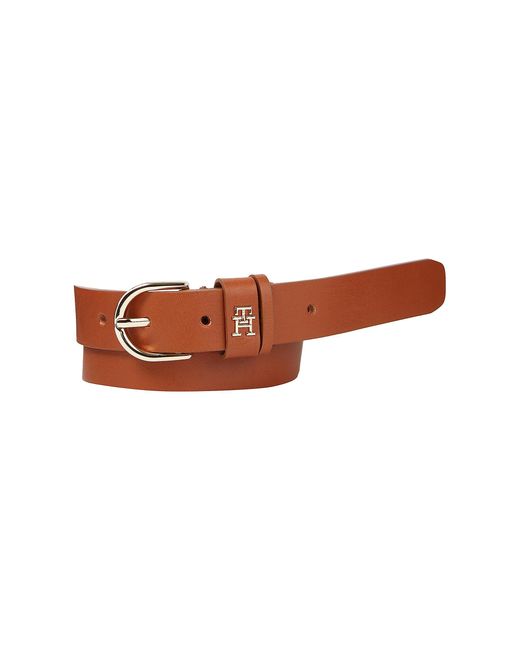 Timeless 2.5 cm Belt Leather Tommy Hilfiger de color Brown