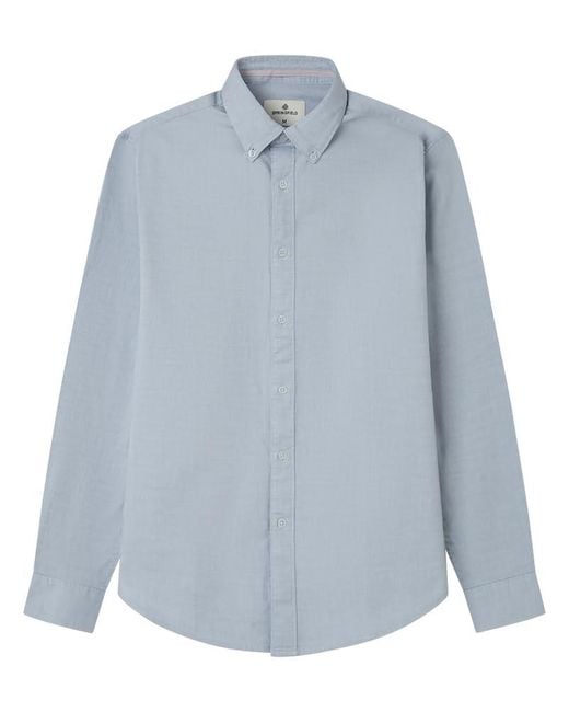 New Structure Shirt with Tree Embroidery Camisa Springfield de hombre de color Blue