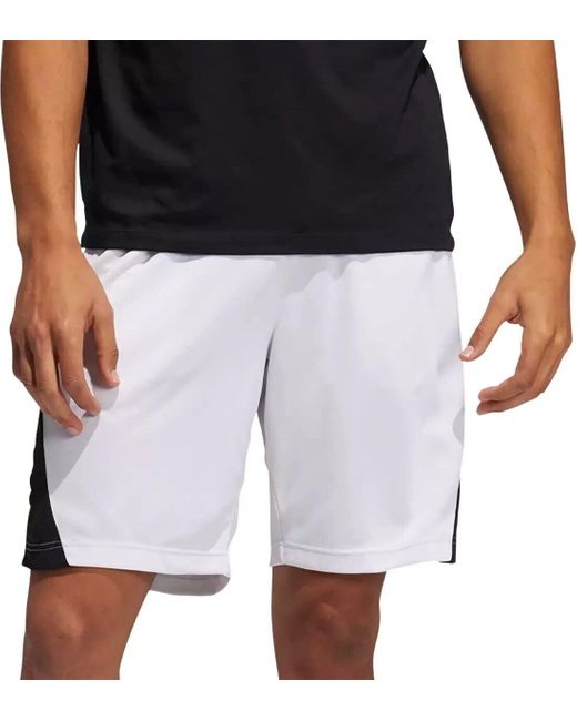 Short de basketball Axis Woven 2.5 pour homme Adidas pour homme en coloris White