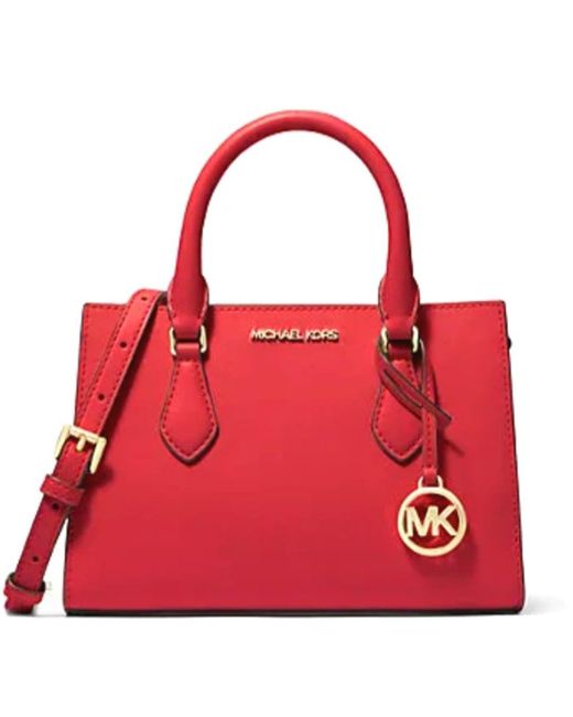 Michael Kors Sheila Small Non Leather Vegan Satchel in Rot Lyst DE