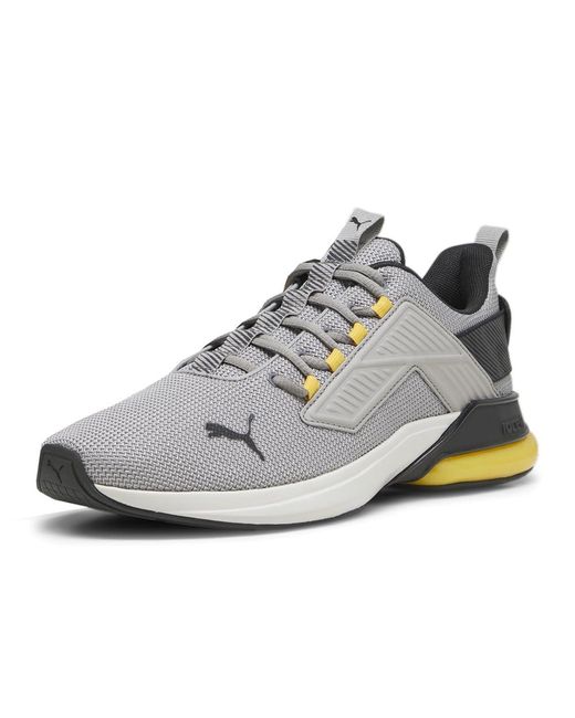 PUMA White Mens Cell Rapid Hyperwave Running Sneakers Shoes - Grey, Grey, 11.5 for men
