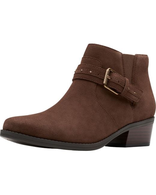 Clarks Brown Danyelle Wish Ankle Boot