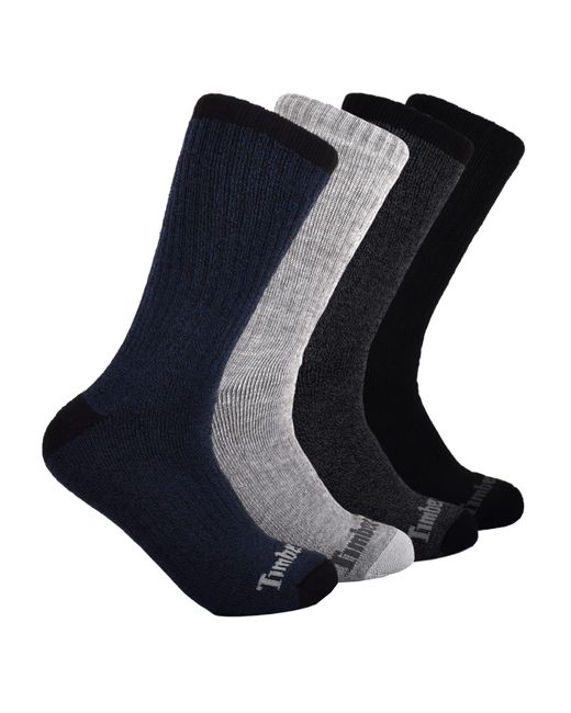 Timberland Blue 4-pack Crew Socks for men