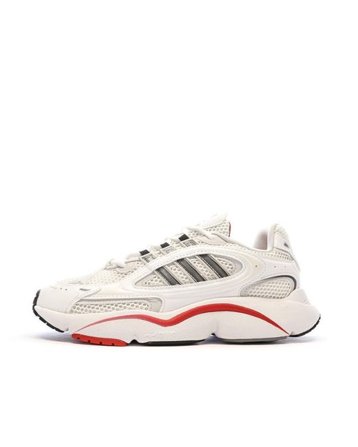 Scarpe da ginnastica bianche/rosse da uomo Ozmillen di Adidas in White da Uomo