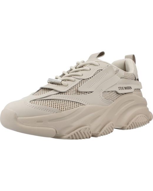 SM19000033 Possession-E - Sneaker, Taglia:37 EU, Colore:Taupe di Steve Madden in Natural