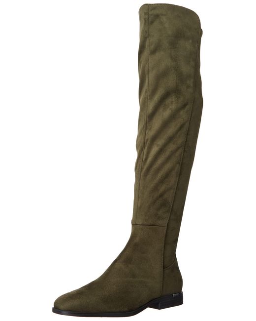 Nine West Allair2 Over-the-knee Boot in Olive Suede (Green) - Lyst