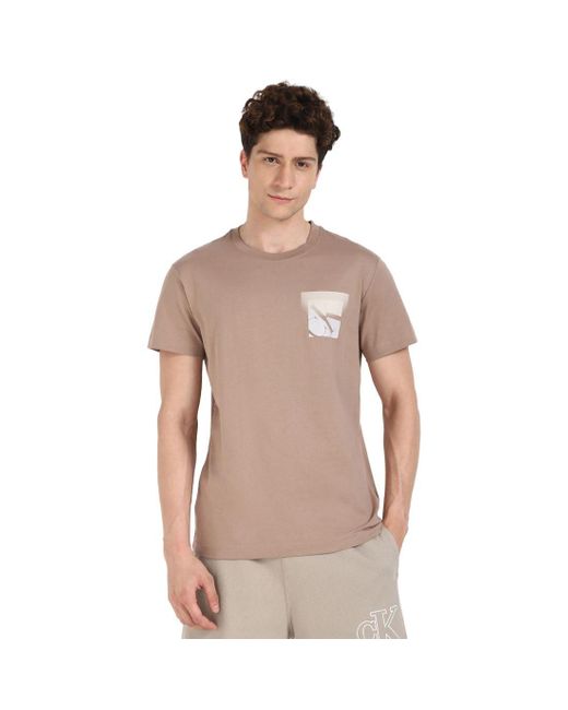 Calvin Klein Jeans Soft Box Monogram Tee J30j327092 S/s T-shirt in het Gray voor heren