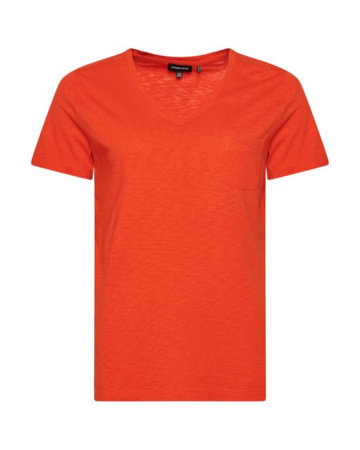 Superdry Red Studios Pocket V-neck T-shirt W1010521b