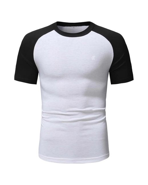 French Connection Black Short Sleeve Raglan Tee Shirt X-large for men