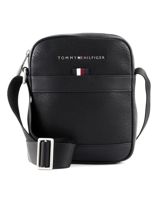 Tommy Hilfiger TH Transit PU Mini Reporter Tasche in Black für Herren