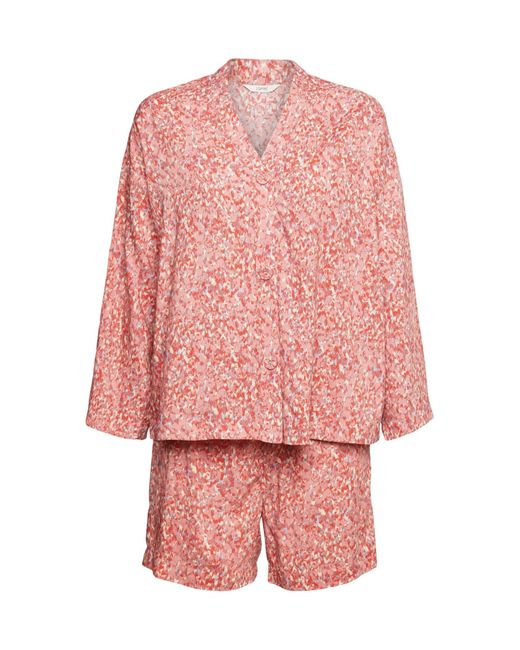 Pyjama imprimé tissé CV A_c_ls Ensemble de Pijama Esprit en coloris Pink