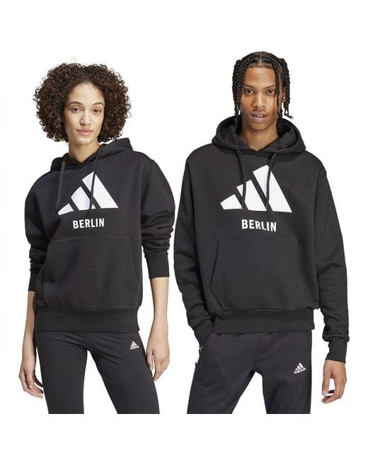 adidas Berlin Hoodie L in Black for Men Lyst UK