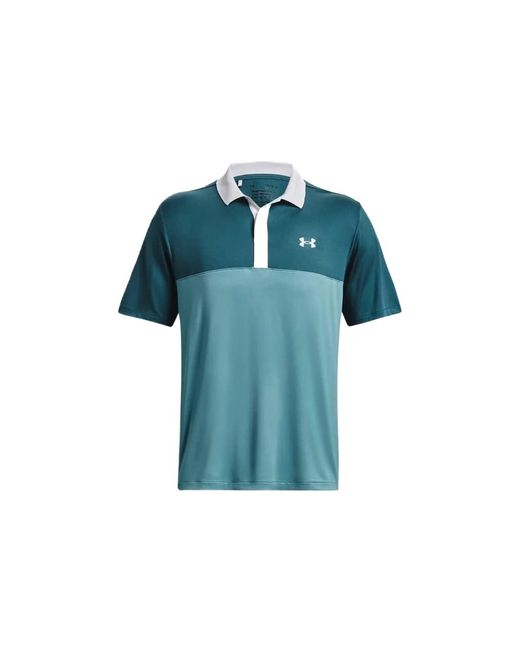 Under Armour Blue Performance 3.0 Colorblock S Polo for men