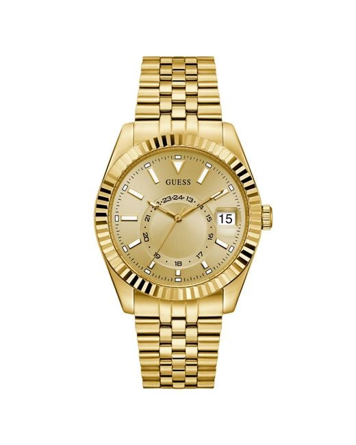 Orologio da polso da uomo JADEN GW0977G2 acciaio inossidabile oro di Guess in Metallic da Uomo