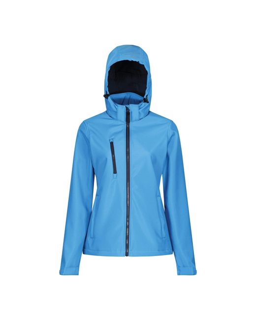 Regatta Professional Venturer 3-laags Bedrukbare Softshelljas Met Capuchon in het Blue