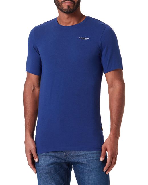 G-Star RAW Base Slim T-shirt Voor in het Blue voor heren