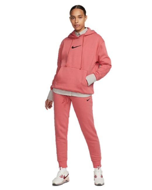 Nike 2-teiliger Trainingsanzug aus Baumwoll-Fleece in Rot | Lyst DE
