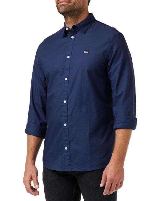 Camicia Uomo Classic Oxford Shirt iche Lunghe di Tommy Hilfiger in Blue da Uomo