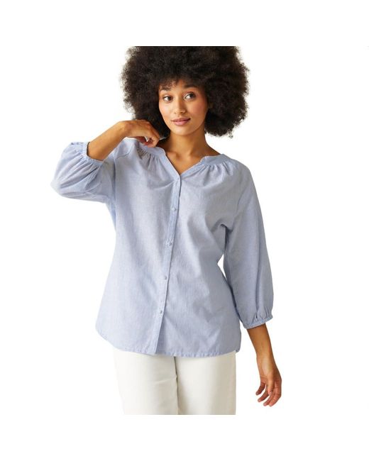 Camisa Ligera Natuna para Mujer Regatta de color Blue