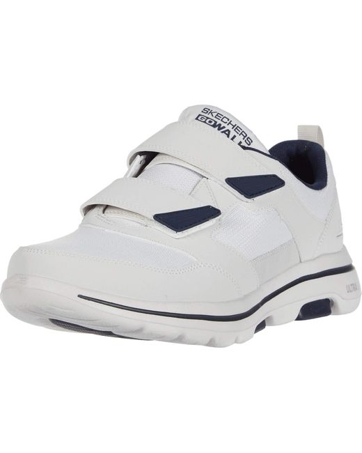 Skechers White Gowalk 5 Wistful-athletic Hook And Loop Walking Shoe With Air Cooled Foam Sneaker for men