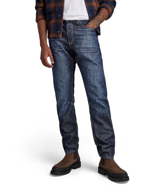 G-Star RAW Blue 's Triple A Regular Straight Jeans for men