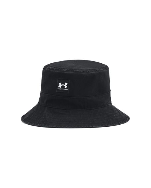 Under Armour Black Branded Bucket Hat for men