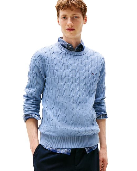 Amazon Hilfiger Herren Pullover Blau Tommy Hilfiger Herren