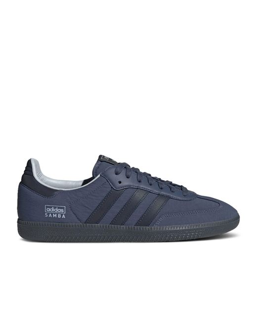 Adidas Blue Originals Samba Soccer Shoe for men