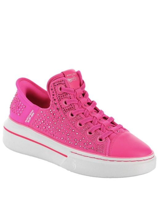 Skechers Pink Snoop One Rhine-Stoned Sneaker