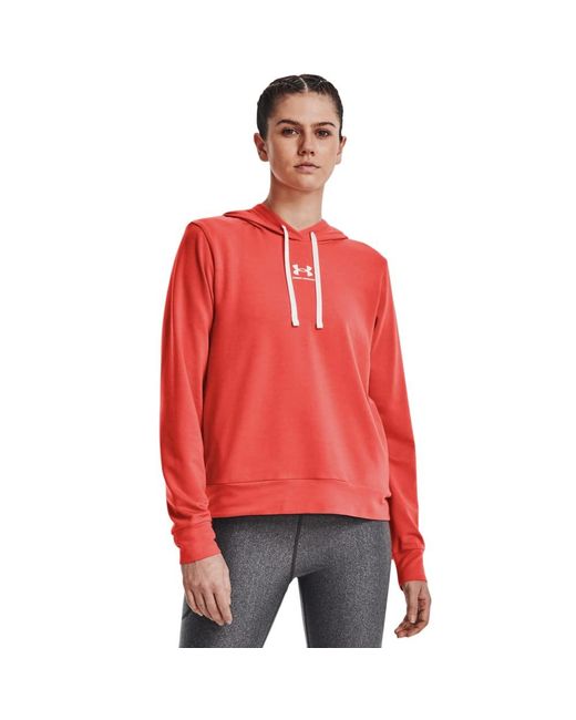 Under Armour Red Rival Terry Hoodie