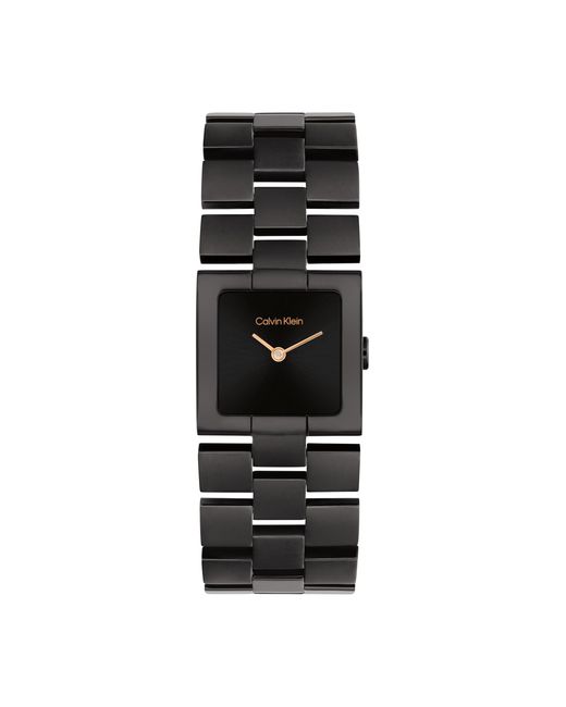 Reloj De Movimiento De Cuarzo De Dos Manecillas para Mujer Colección CK Meridian con Correa de Acero Inoxidable Calvin Klein de color Black