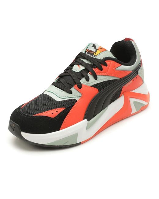 PUMA Red Pulsoid Brand Love Lace Up Sneakers Shoes Casual