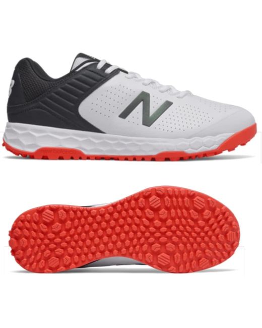New Balance Ck4020 L4 Cricket Rubber Shoes 2022 in White Red Black (Red
