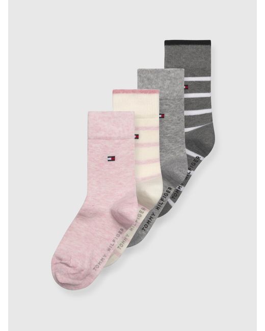 Breton Stripe Calcetines clásicos Tommy Hilfiger de color Pink