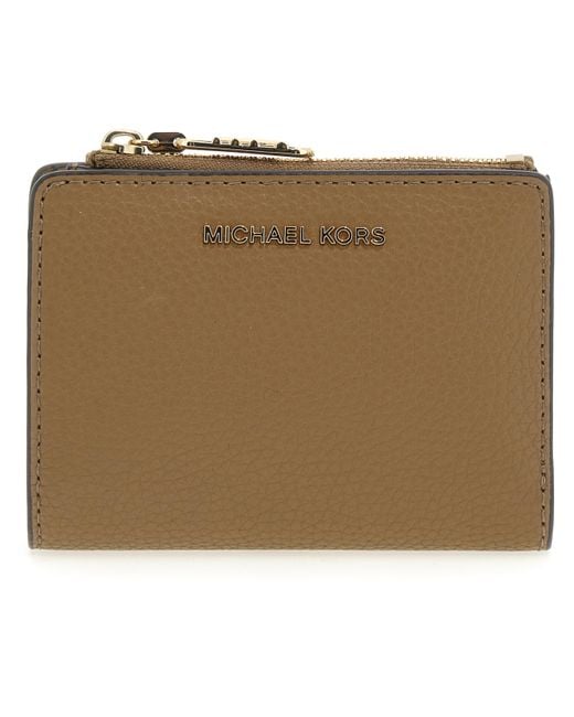 Michael Kors Natural Md Snap Coin Billfold Hand Bag