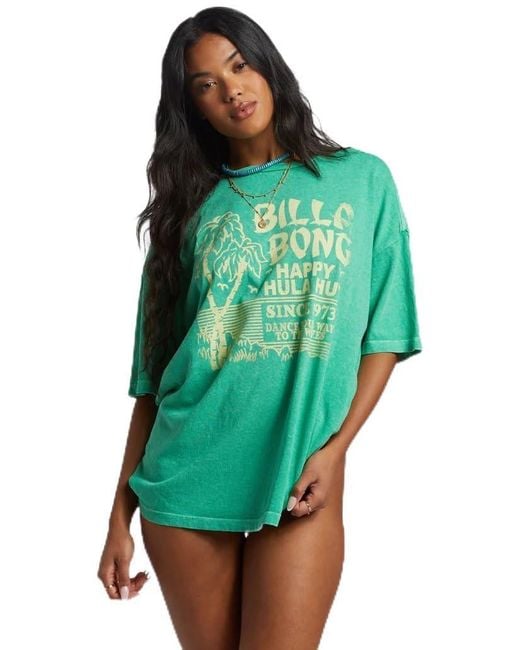 Billabong Green Hula Hut Oversized T-shirt