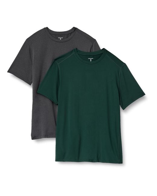Camiseta de ga Corta Amazon Essentials de hombre de color Green