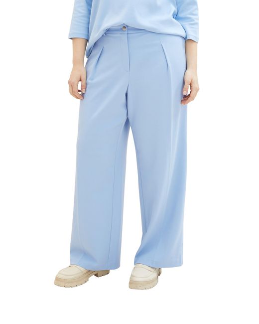Tom Tailor Blue Plussize Lea Straight Fit Hose mit weitem Bein