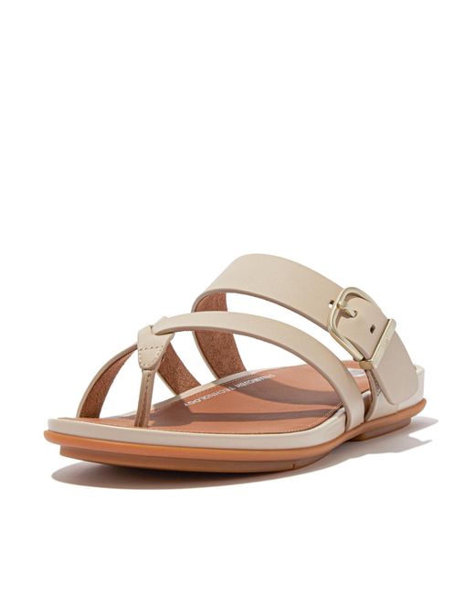 Fitflop Brown S Gracie Buckle Toe Post Sandals