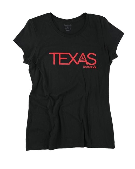 Reebok Black S Texas Graphic T-shirt