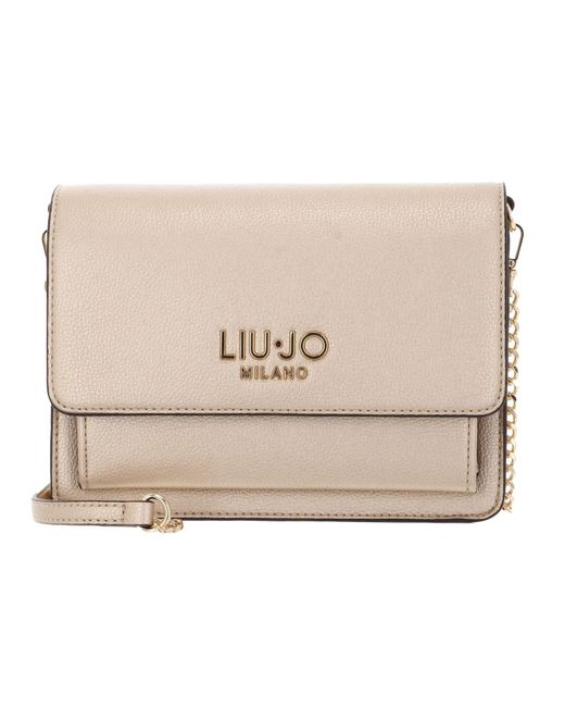 LIU JO Caliwen ECS Crossbody Light Gold di Liu Jo in Black
